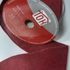 Fita De Natal Aramada Vermelho Veludo 6 3cm X 9 14 M | Natal